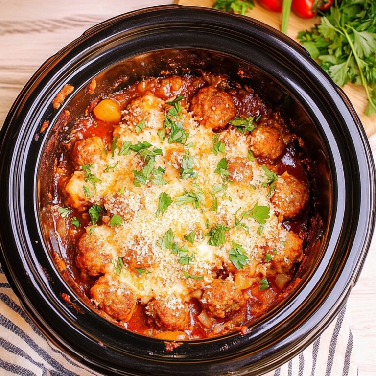 Slow Cooker Meatball Casserole Recipe