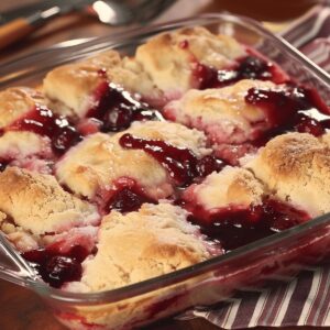 Irresistible 3-Ingredient Cake Mix Cobbler Recipe
