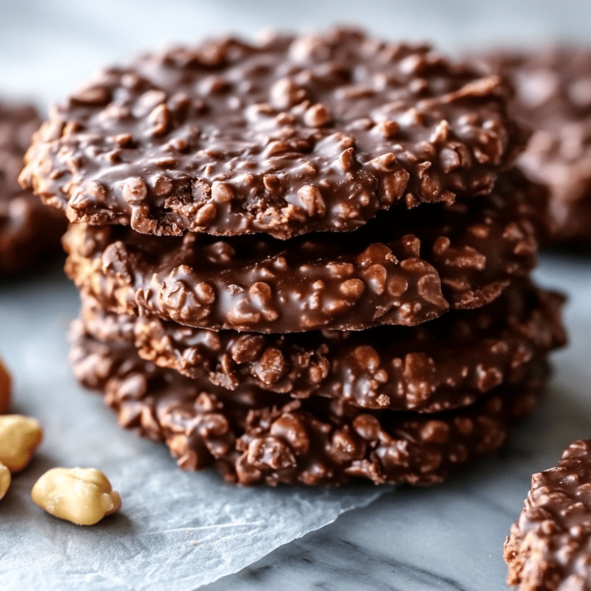 Classic No-Bake Chocolate Peanut Butter Cookies Recipe