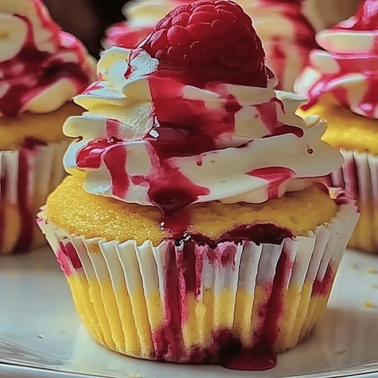 Silky Lemon Raspberry Swirl Cheesecake Cups Recipe
