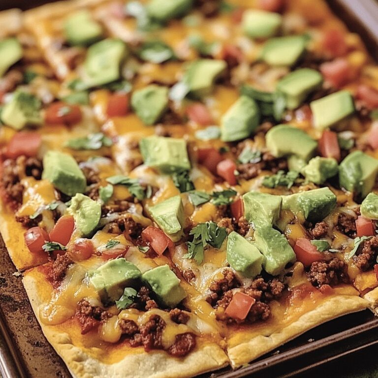Crispy Sheet Pan Taco Pizza Recipe