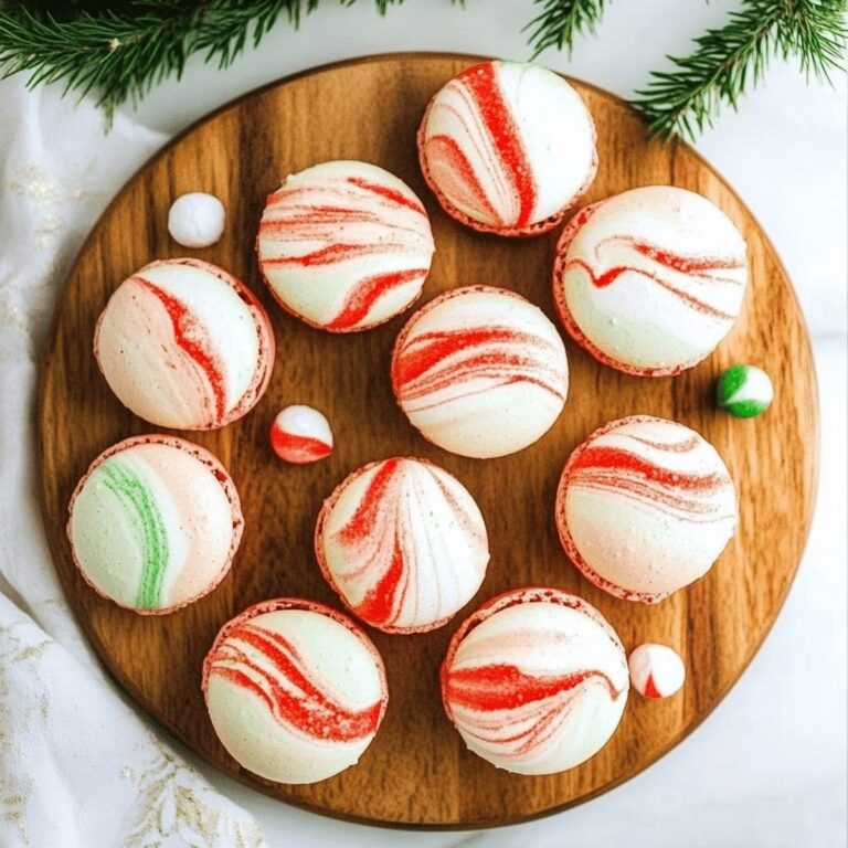 Crisp Peppermint Macarons Recipe