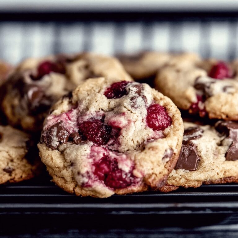 Decadent Raspberry Chocolate Chunk Cookies Recipe