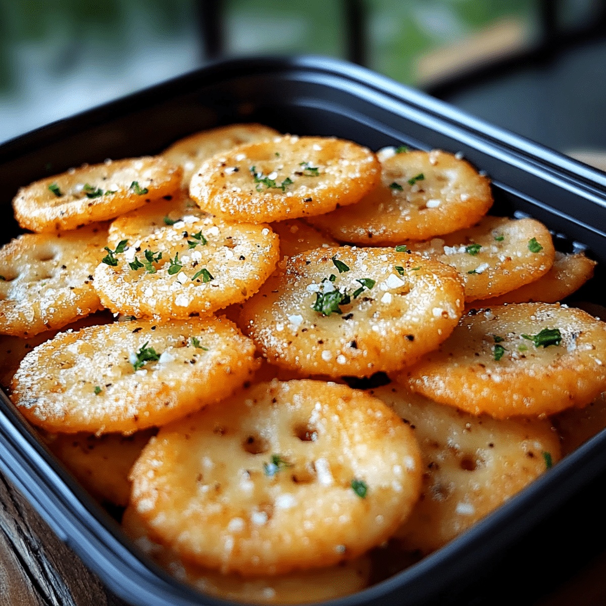 Crispy Garlic Ritz Snacks Recipe