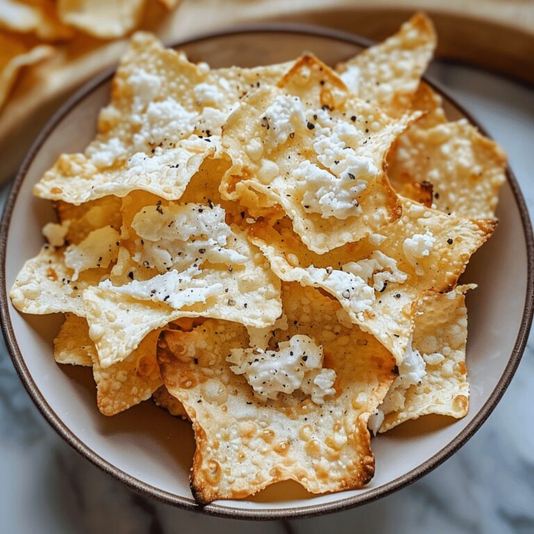Crispy Cottage Cheese Chips Recipe