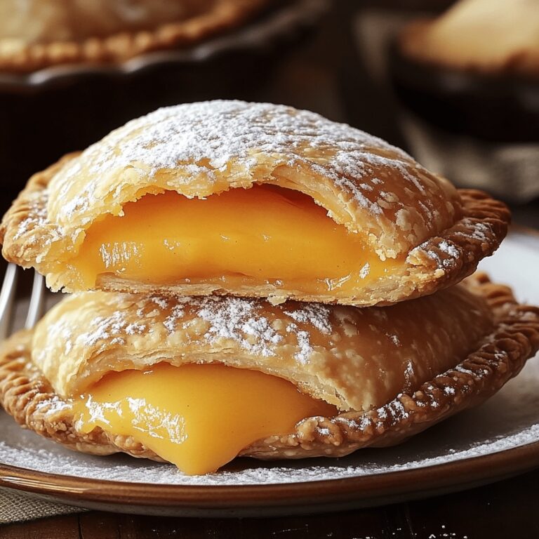 Crispy Golden Peach Pies Recipe