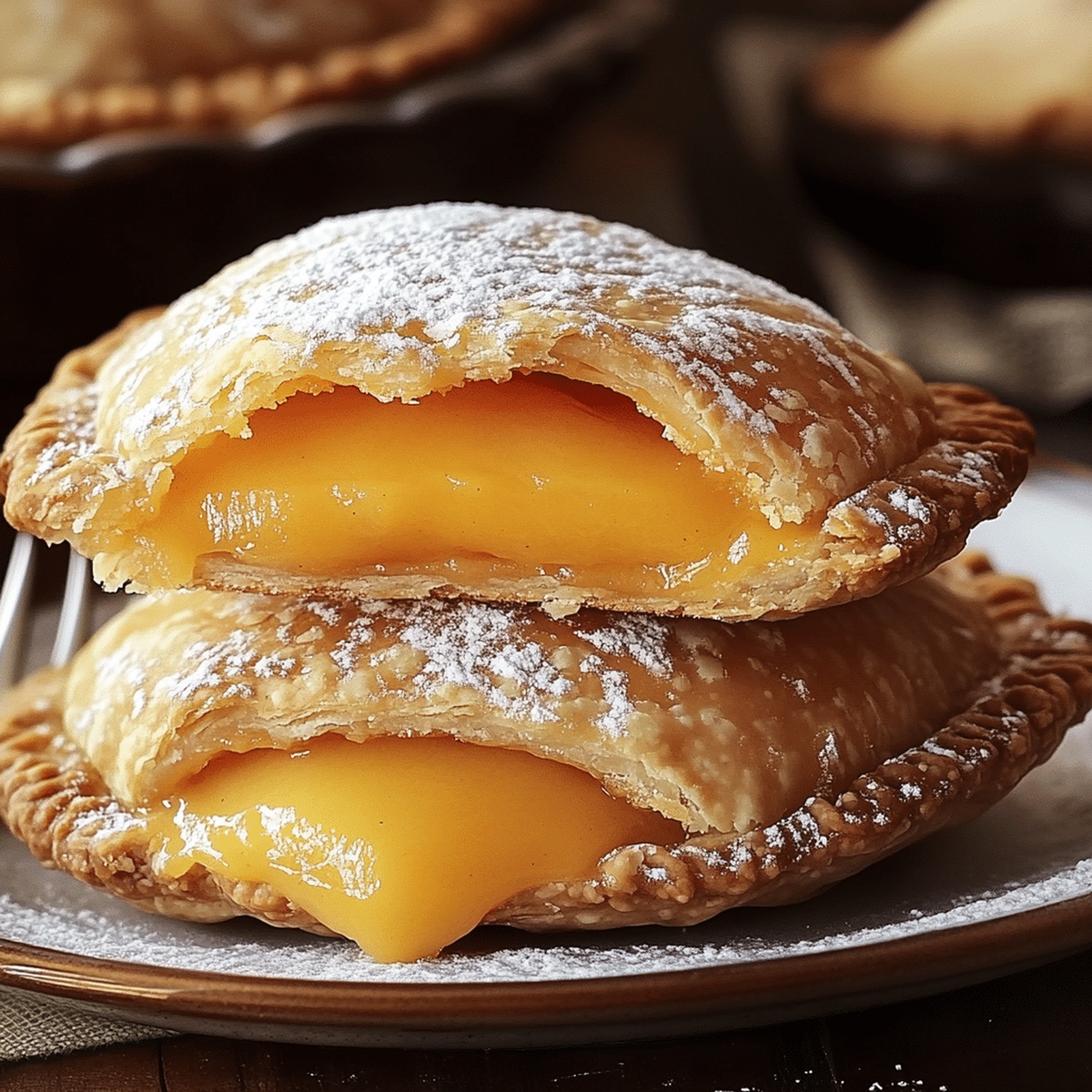 Crispy Golden Peach Pies Recipe