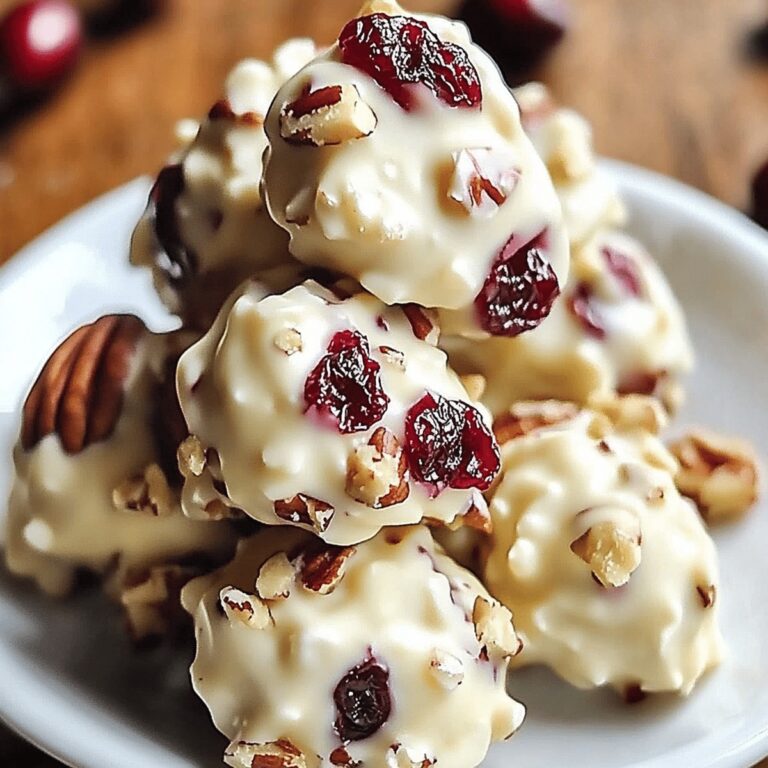 Festive White Chocolate Cranberry Pecan Clusters Recipe