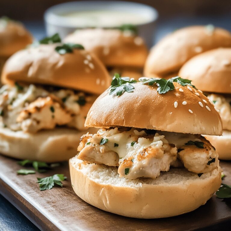 Mouthwatering Garlic Parmesan Chicken Sliders On Hawaiian Rolls Recipe