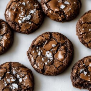 Crispy Salted Brownie Cookies Recipe
