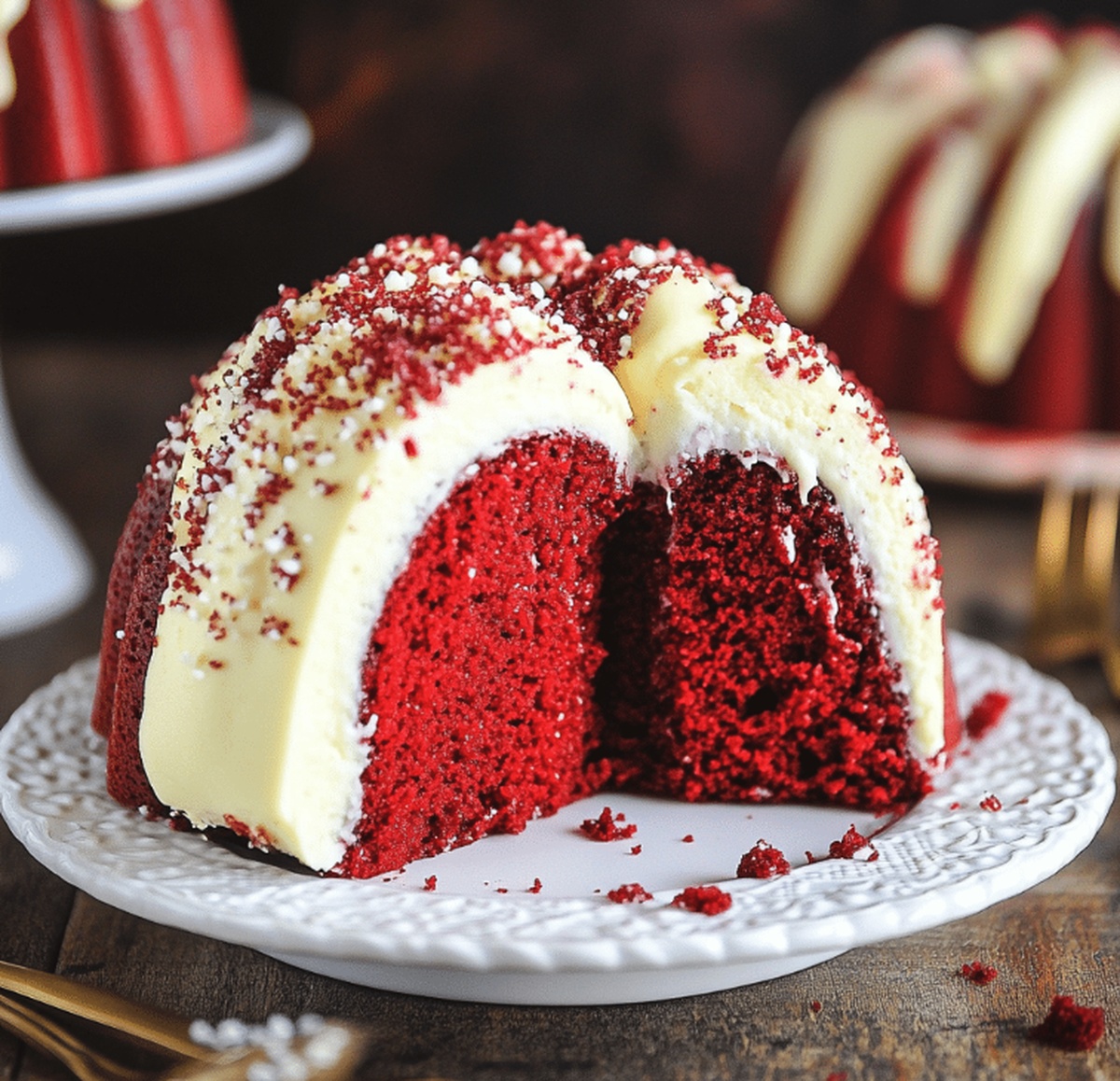Red Velvet Cream Cheese Bundt Cake Recipe