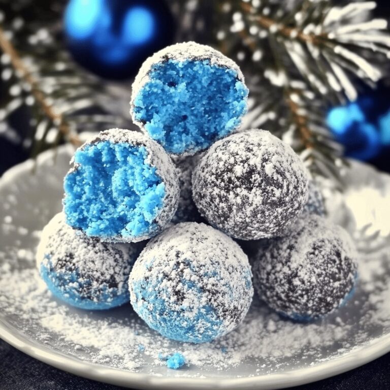 Festive Blue Christmas Truffles Recipe