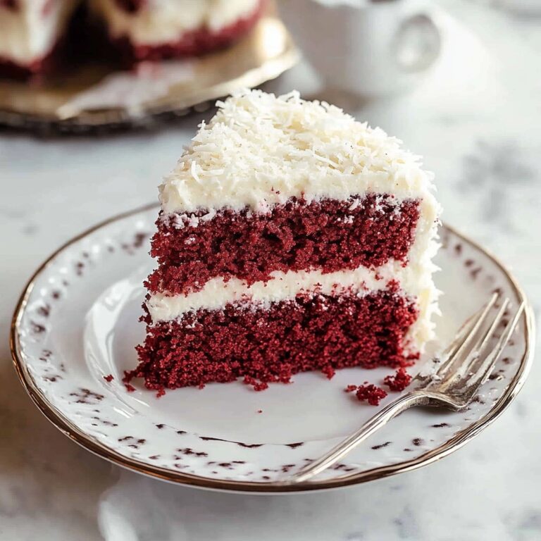 Red Velvet Coconut Cake Recipe