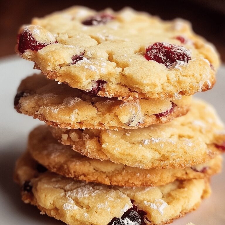 Cranberry Orange Shortbread Cookies Recipe