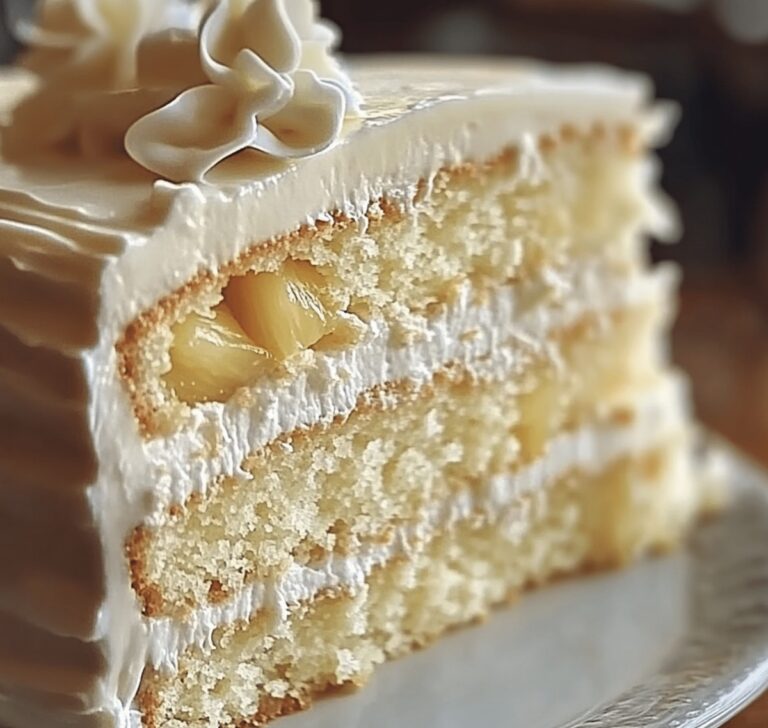Dreamy White Chocolate Cake With Pineapple Filling Recipe