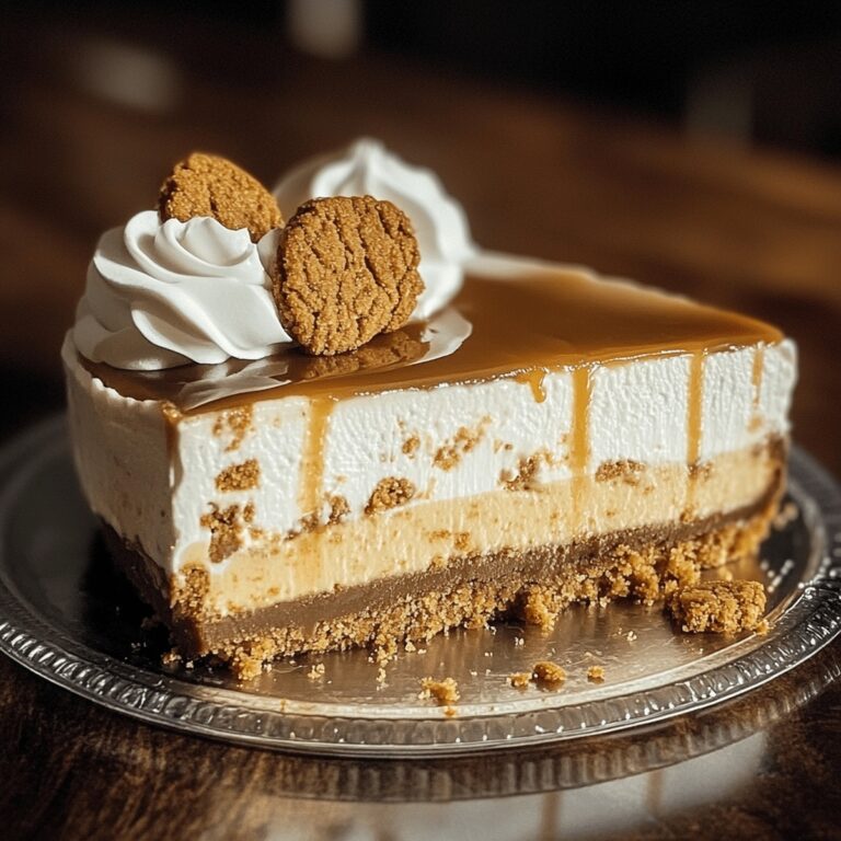 Dreamy Biscoff Caramel Cookie Butter Cheesecake Recipe