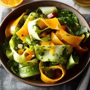Ribbon Salad With Orange Vinaigrette Recipe