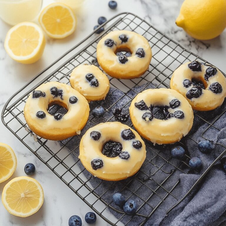 Tangy Lemon Blueberry Donuts Recipe