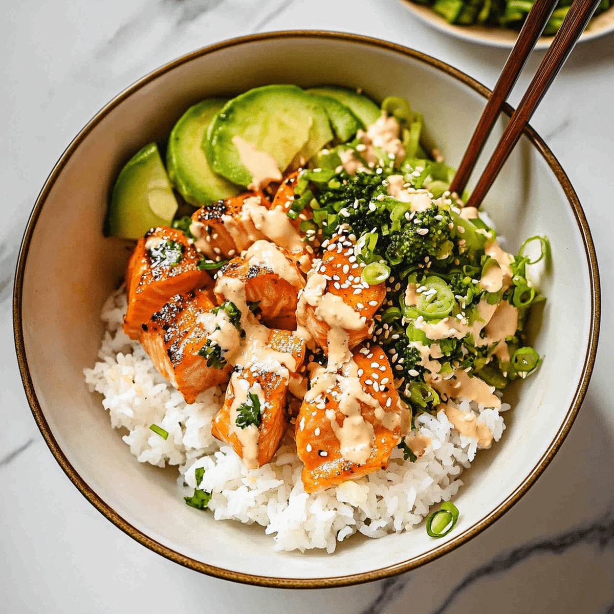 Succulent Salmon & Rice Bowl Recipe