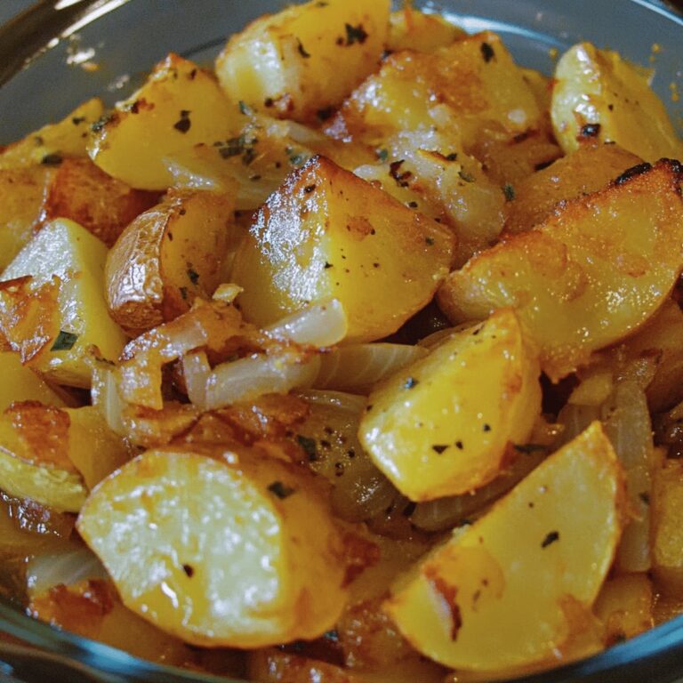 Crispy Oven-Fried Potatoes & Onions Recipe