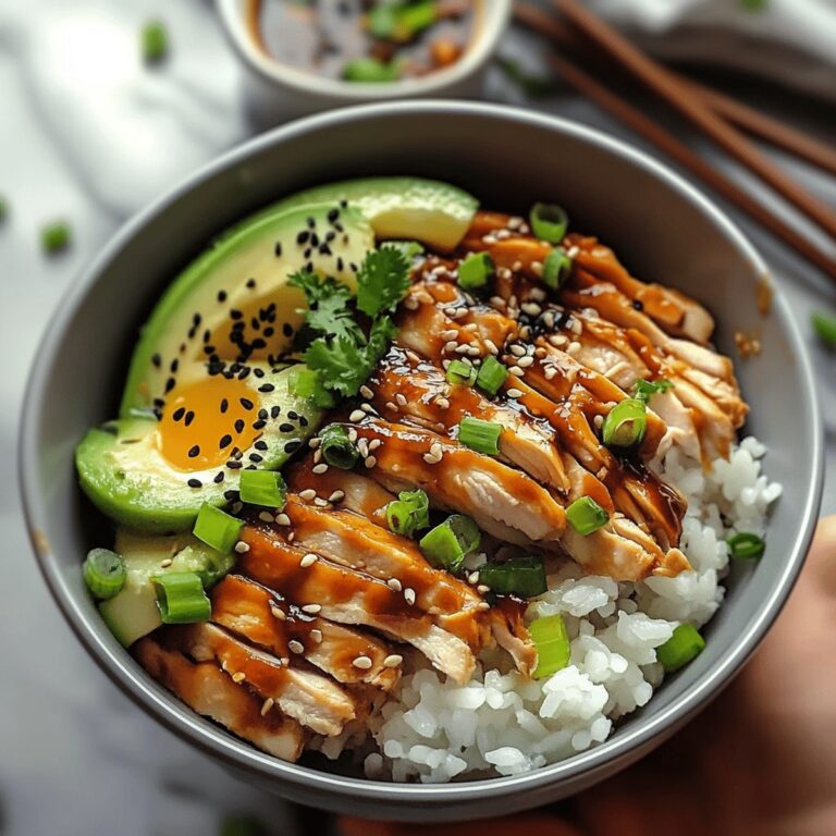 Vibrant Asian Chicken Rice Bowl Recipe