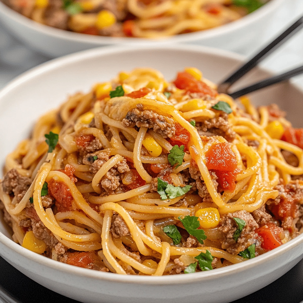 Crockpot Taco Spaghetti Recipe