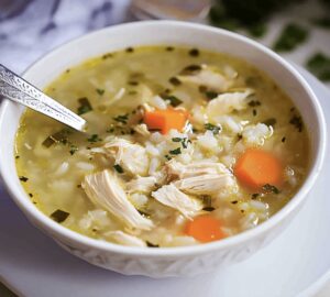 Comforting Chicken And Rice Soup Recipe