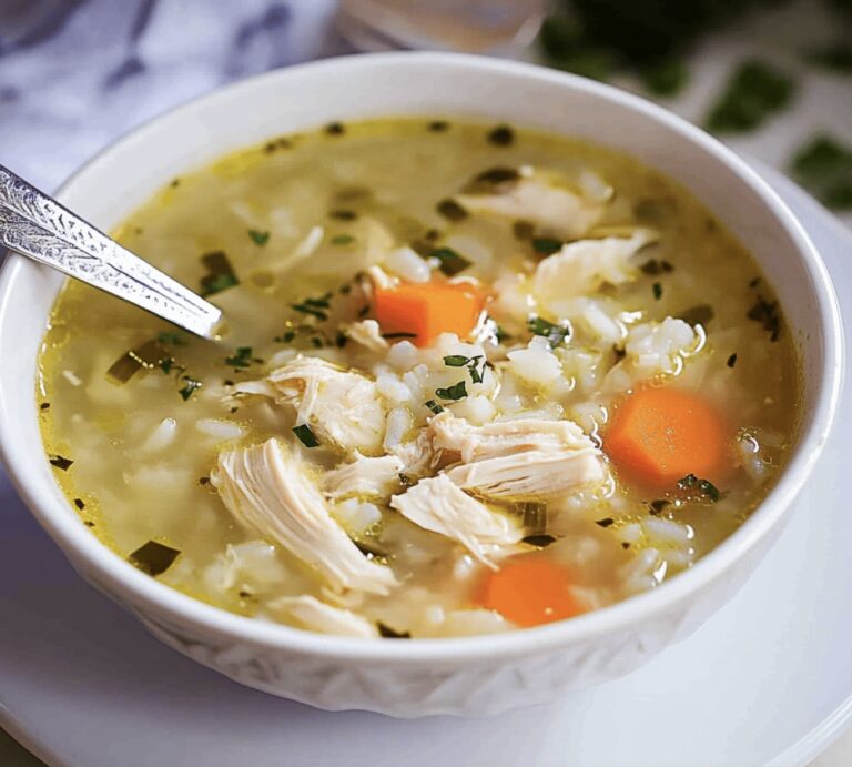 Comforting Chicken And Rice Soup Recipe