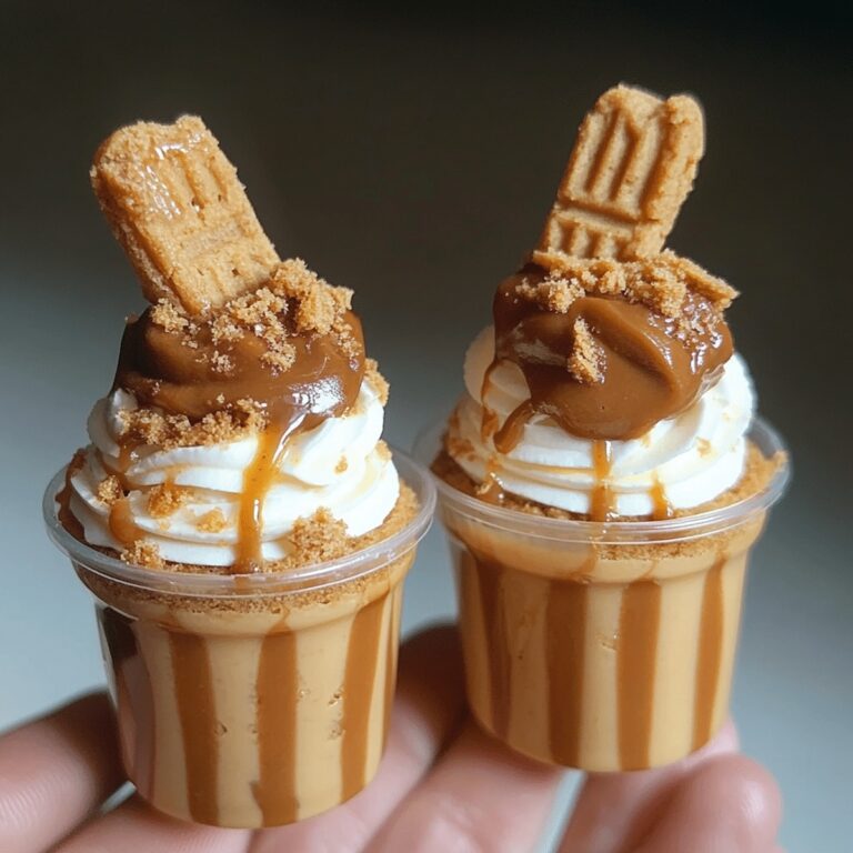 Indulgent Mini Cookie Butter Shooter Cups Recipe