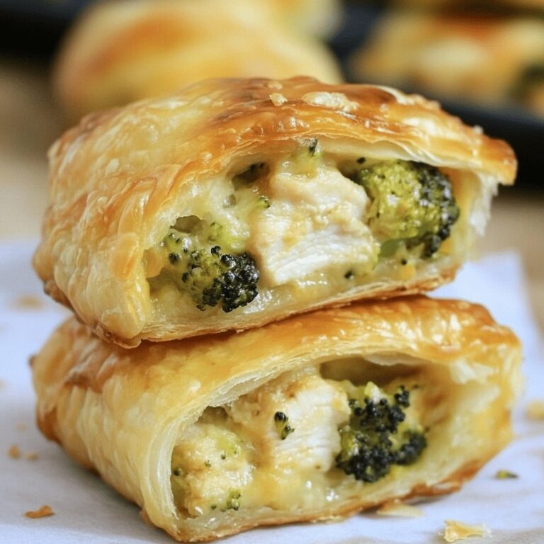 Crispy Chicken And Broccoli Puffs Recipe