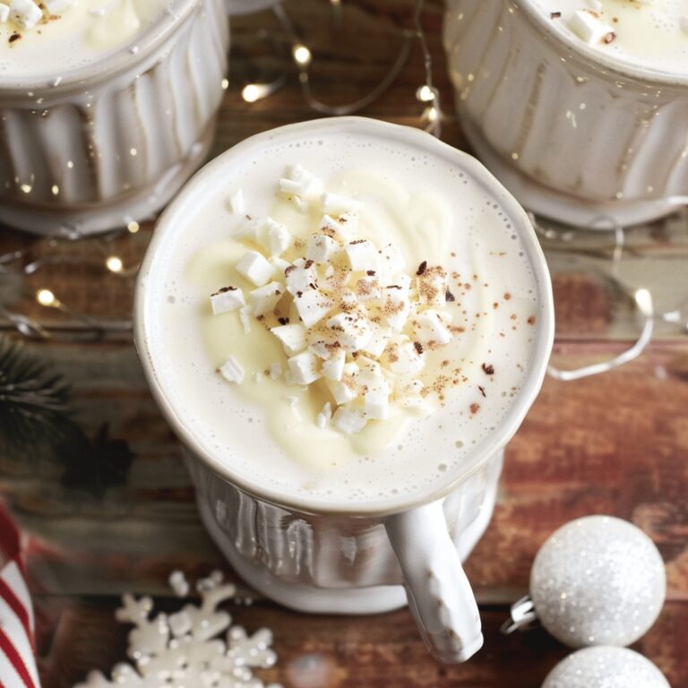 Slow Cooker White Christmas Hot Chocolate Recipe