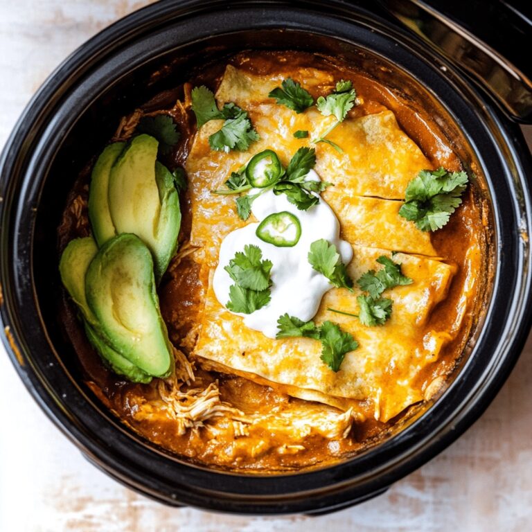 Slow Cooker Chicken Enchilada Casserole Recipe