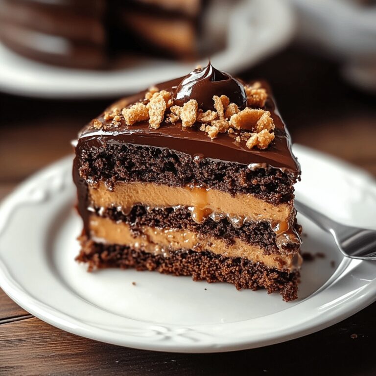 Chocolate Caramel Toffee Crunch Cake Recipe