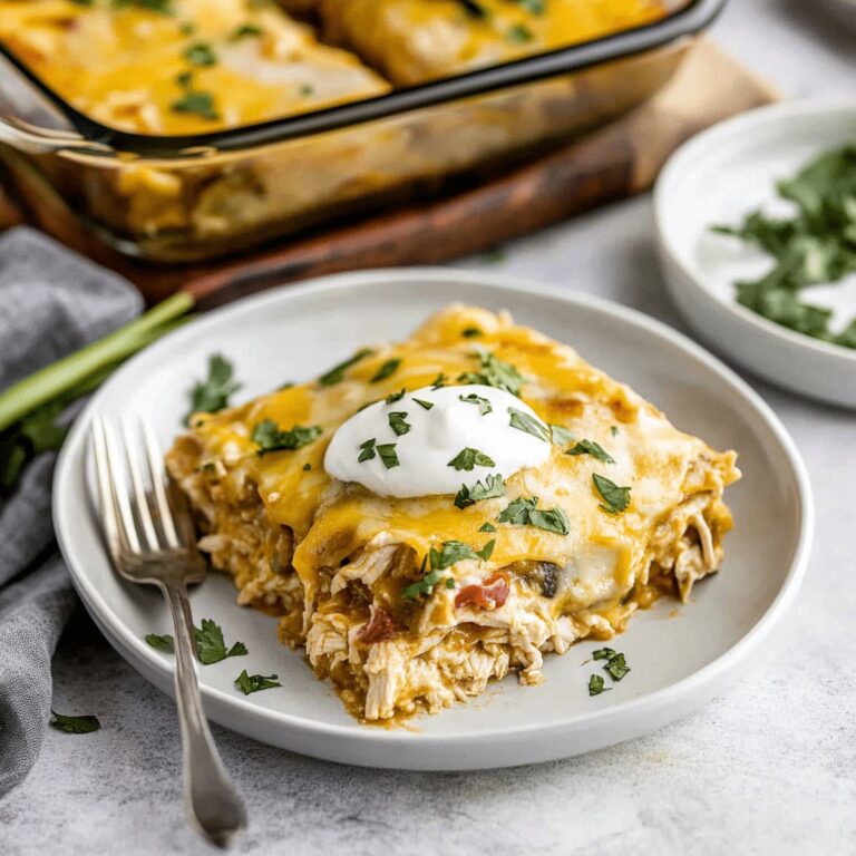 Cheesy Chicken Enchilada Casserole Recipe