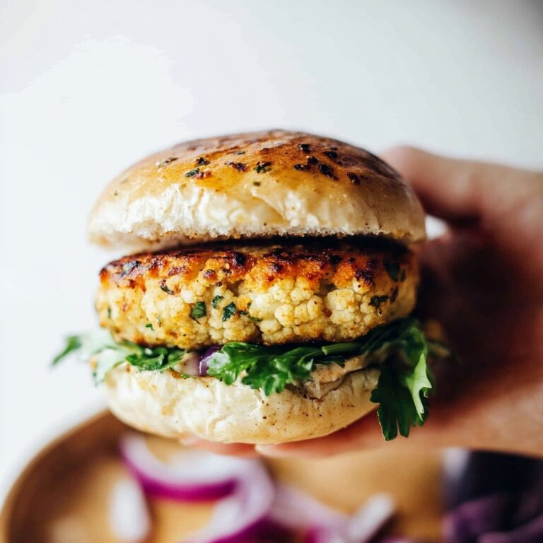 Spicy Cauliflower Burgers Recipe