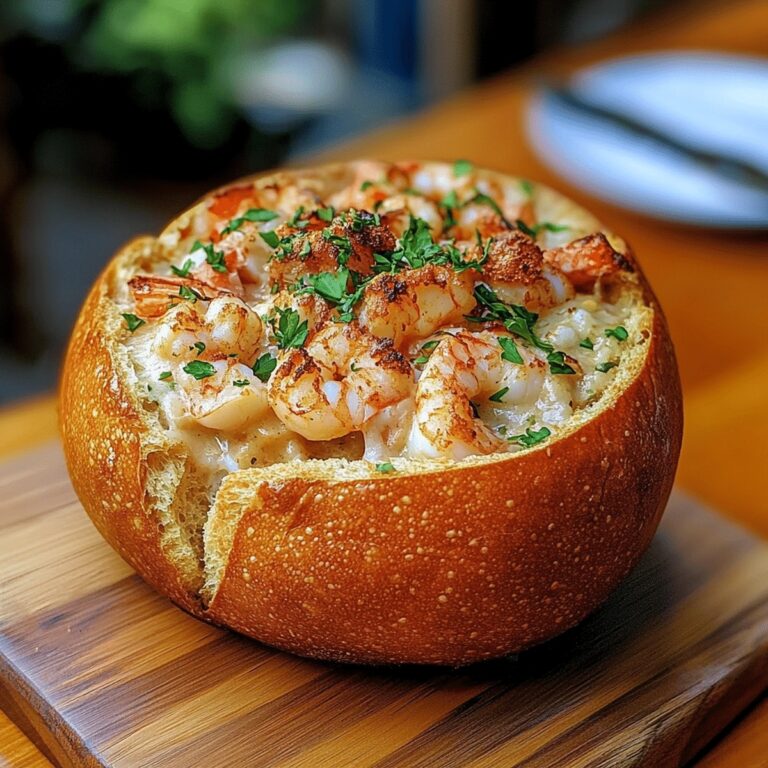 Hearty Seafood Soup Bread Bowl Recipe