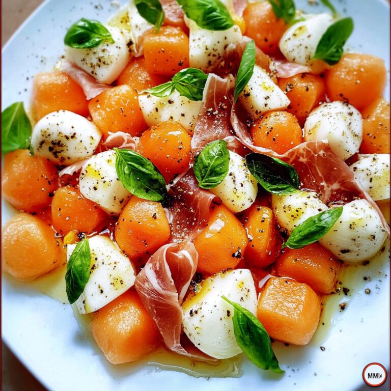 Melon & Prosciutto Caprese Salad Recipe