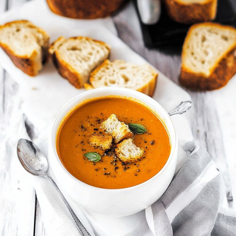 Vibrant Roasted Tomato Basil Soup Recipe