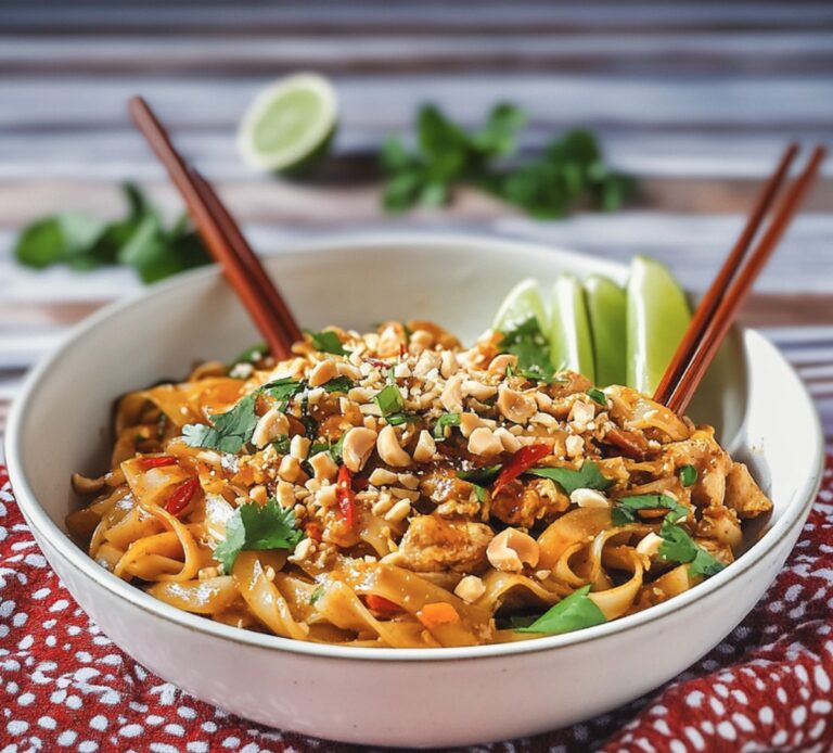Easy Spicy Chicken Pad Thai Recipe