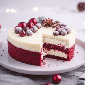 Dreamy Red Velvet White Chocolate Cheesecake Recipe