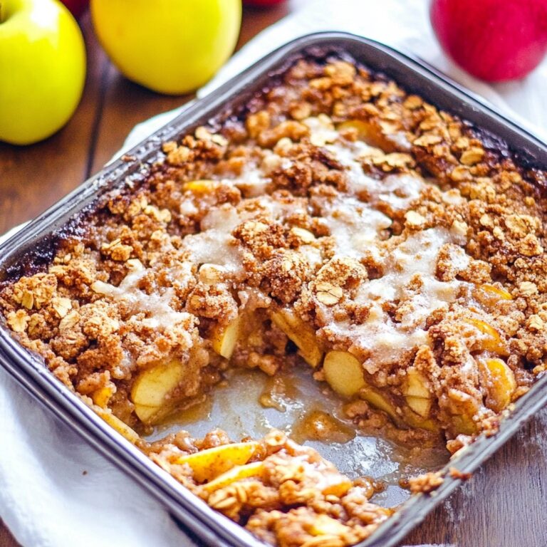Cinnamon Roll Apple Crisp Recipe