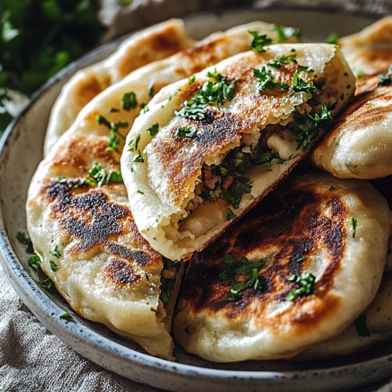 Speedy Dumpling Stuffed Flatbreads Recipe