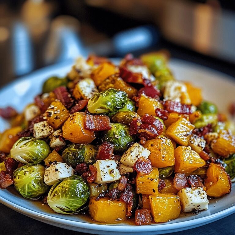 Maple-Glazed Brussels Sprouts And Butternut Squash With Bacon Recipe