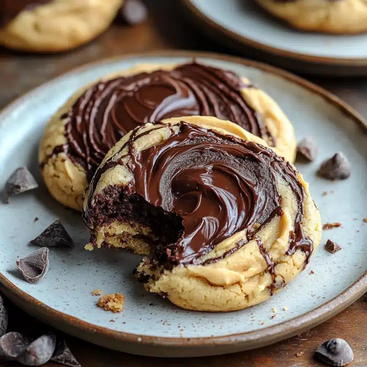 Peanut Butter Brownie Swirl Cookies Recipe