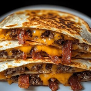 Maple Bacon Cheeseburger Bomb Quesadillas Recipe