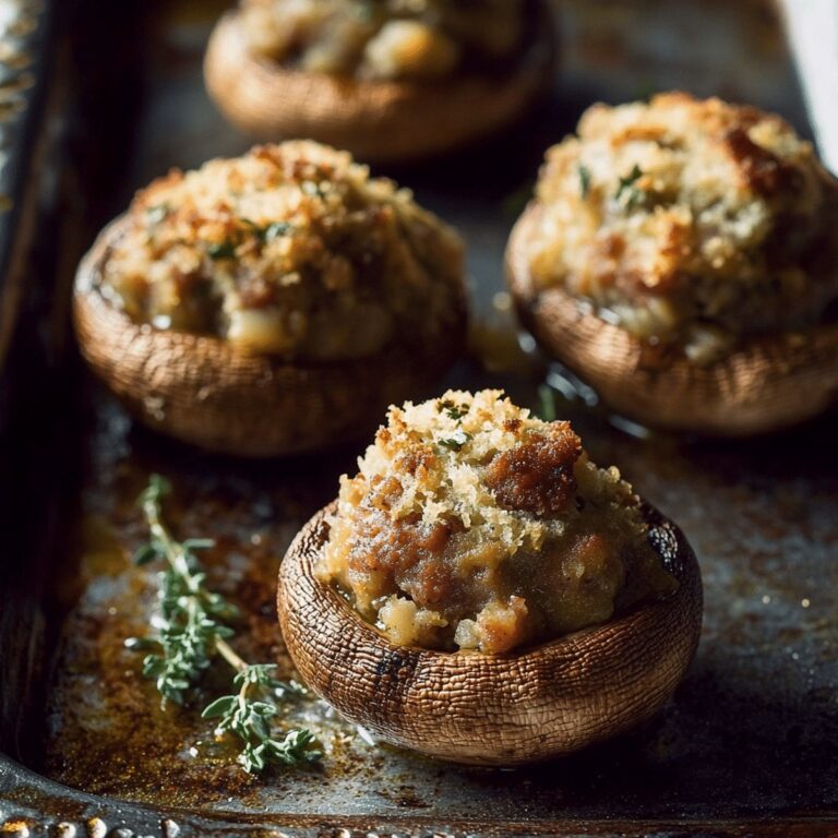 Mouthwatering Stuffed Mushrooms With Italian Sausage Recipe