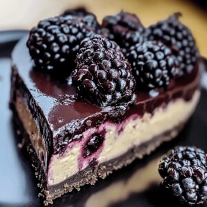 Rich Chocolate Blackberry Cheesecake Recipe