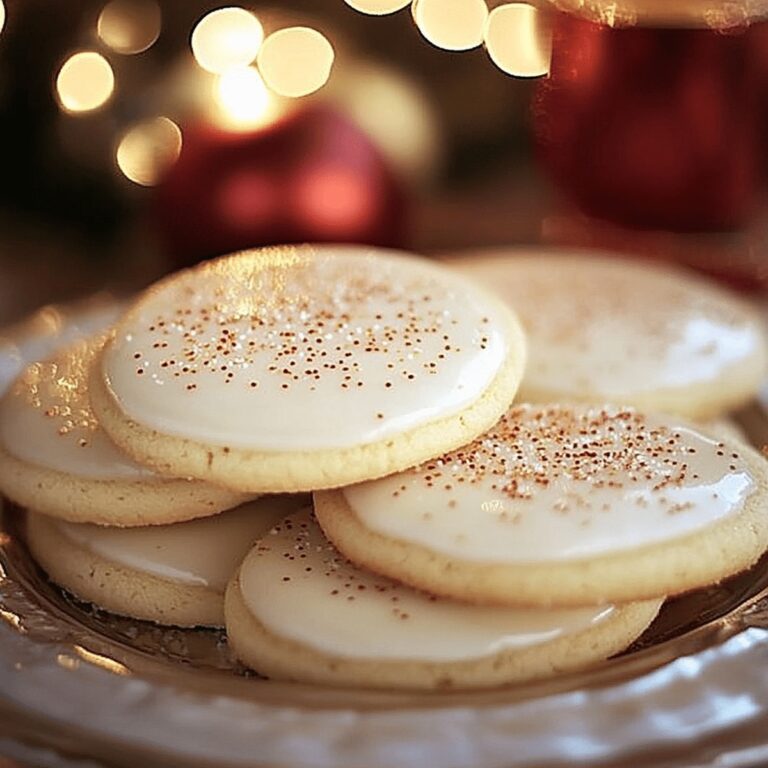 Festive Eggnog Sugar Cookies Recipe