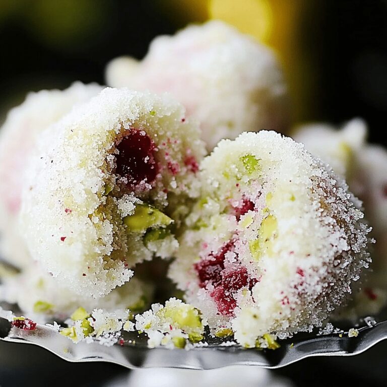 Cherry Pistachio Snowballs Recipe