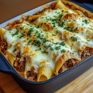 Cheesy Ricotta Beef Stuffed Shells Pasta Recipe